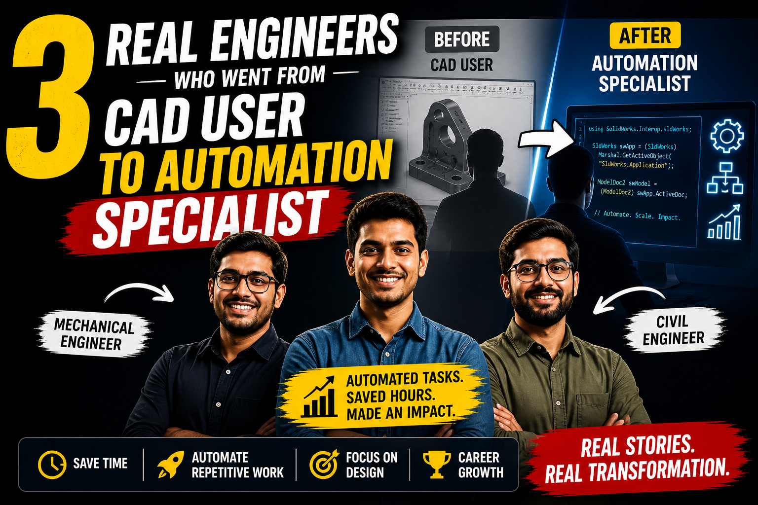 3 Real Engineers Who Went From CAD User to Automation Engineer